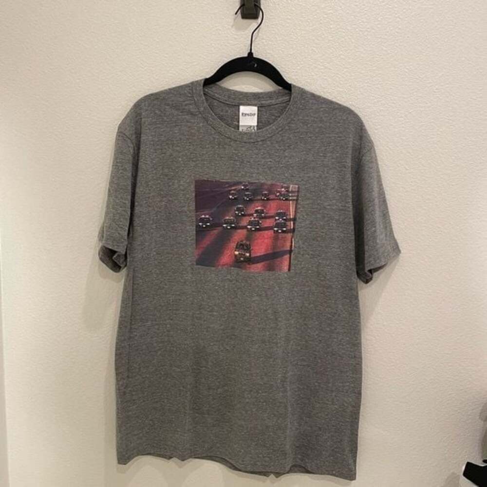 NWOT Mens RipNDip Graphic T-Shirt Skater Shirt Grey Size L Large